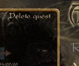 Screenshot: delete save button